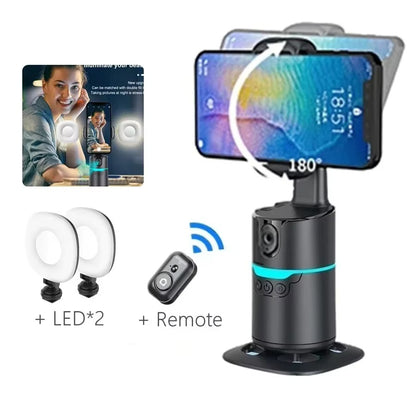 360° Rotation Smartphone Gimbal Stabilizer Face Tracker Selfie Stick Tripod with Remote and Gesture Control for Live Video Shoot